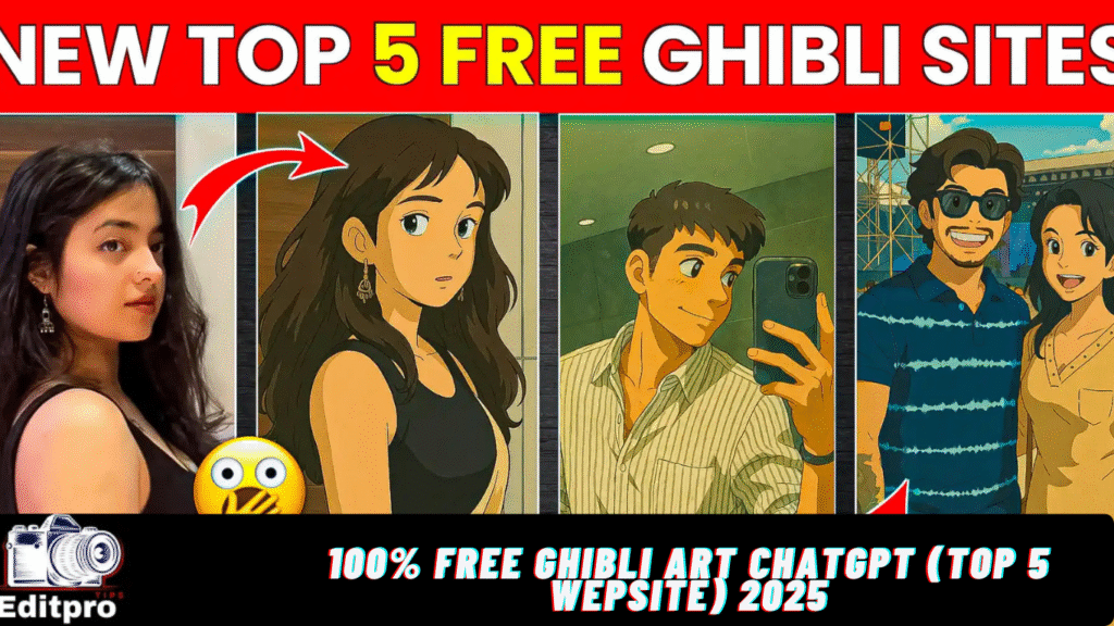 100% Free Ghibli Art ChatGPT (Top 5 Wepsite) 2025